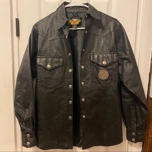 Harley Davidson Women’s Leather Snap Front Jacket